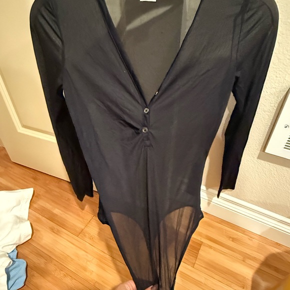 Wilfred Black sheer bodysuit, never actually worn. - Picture 1 of 5